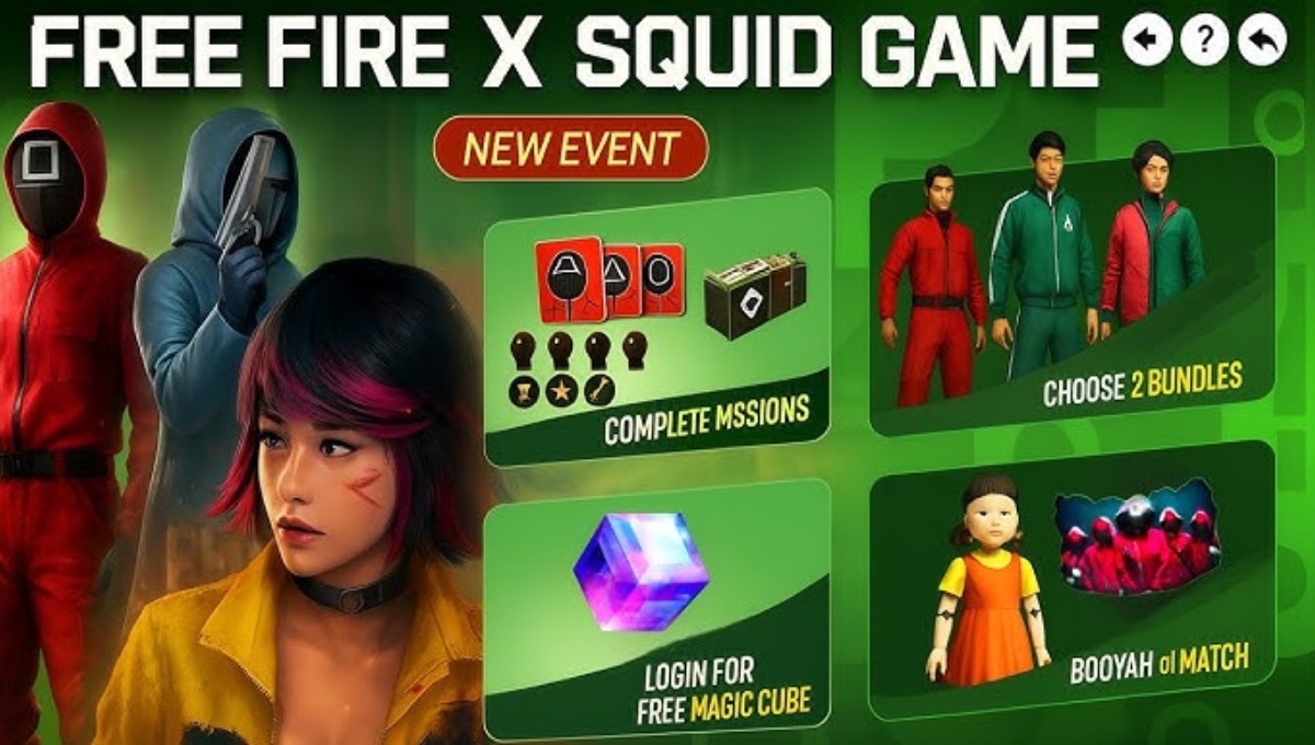 Free Fire Squid Game Event 2025: जब गेम बनेगा ज़िंदगी और मौत का मैदान