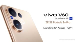 Vivo V60 भारत में 12 अगस्त को लॉन्च होगा, मिलेंगे 50MP के तीन कैमरे, 100x जूम और 6500mAh बैटरी